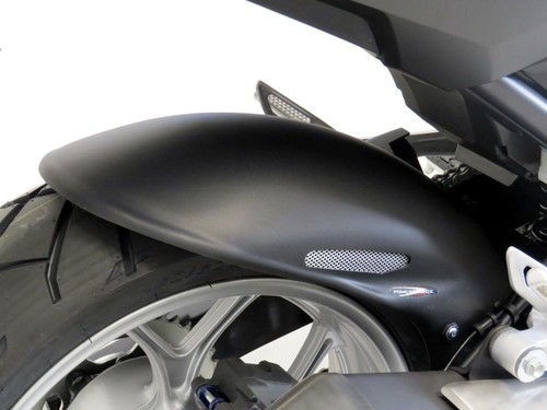 Abrazador trasero Powerbronze se adapta a Honda NC750X 21-2025 aspecto de carbono y malla plateada - Imagen 4 de 4