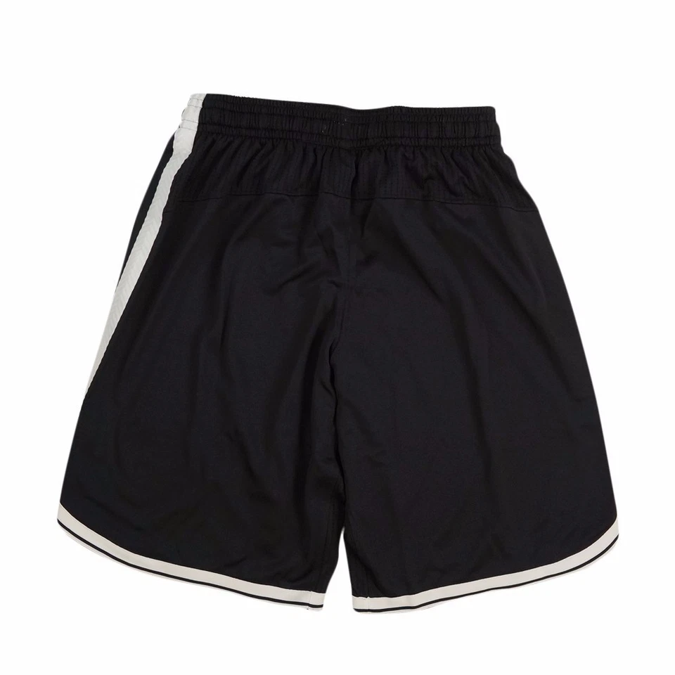 2016-17 Brooklyn Nets NBA Adidas Authentic On-Court Rev 30 Black Game Shorts - Image 2 of 4