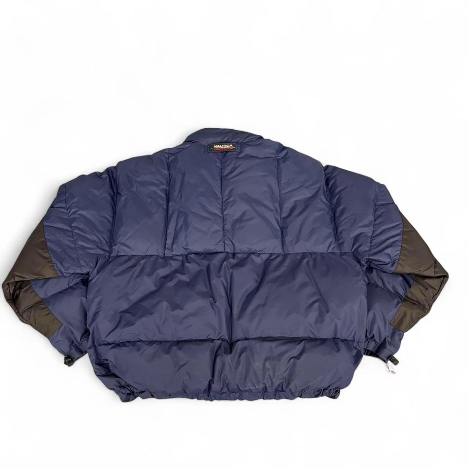 Chaqueta acolchada vintage Nautica Competition azul marino 2Xl cuadrada Y2K años 90 Foto 2 de 4