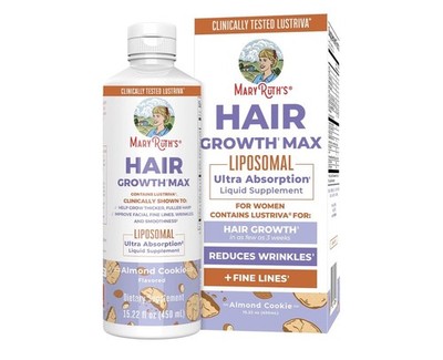 Hair Growth Max Liposomal, Almond Cookie, 15.22 fl oz (450 ml)