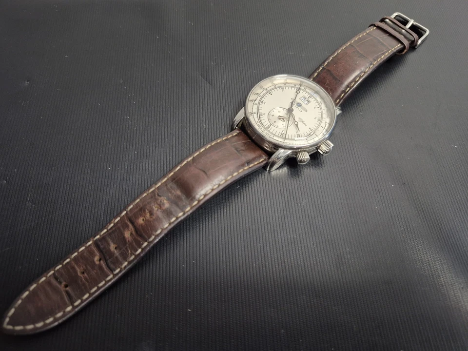 Zeppelin 100 Jahre 7640 212209 Chronograph Date Men's Unisex Wristwatch - Image 4 of 4