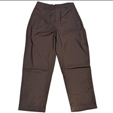 Halara High Rise Side Pocket Rolled Hem Ankle Length Barrel Leg Work Dress Pants