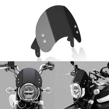 For HONDA MONKEY 125 2018-2025 Front Visor Aluminum Windshield BLACK