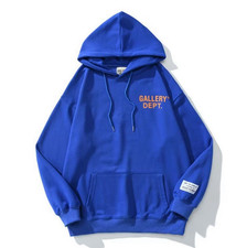 Gallery Dept. Mens Blue Logo Pullover Hoodie ...