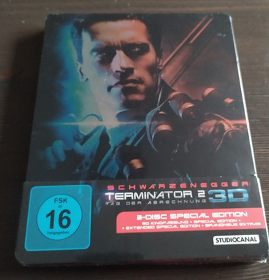 Blu-Ray Steelbook Terminator 2 Tag der Abrechnung 3D 2-Disc Spezial Edition neu