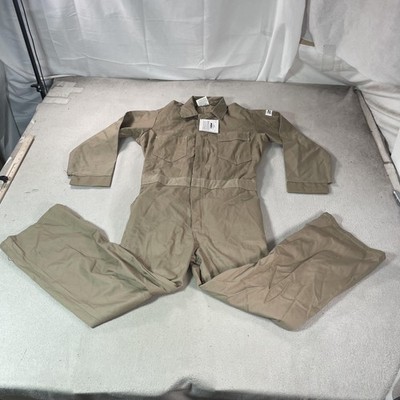 Lakeland FR Coveralls Mens Medium MD30 Beige Flame Resistant CAT 2 2112 Workwear