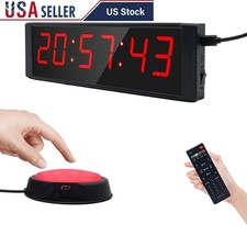 Digital Gym Timer Stopwatch Countdown Interval Timer Remote Control LED Display