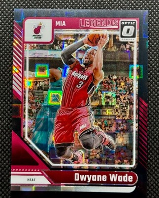 DWYANE WADE 2024-25 PANINI DONRUSS OPTIC LEGENDS BLACK PANDORA 3/15 JERSEY #