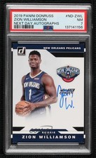 2019-20 Panini Donruss Next Day Auto Zion Williamson #ND-ZWL PSA 7 Auto k6x