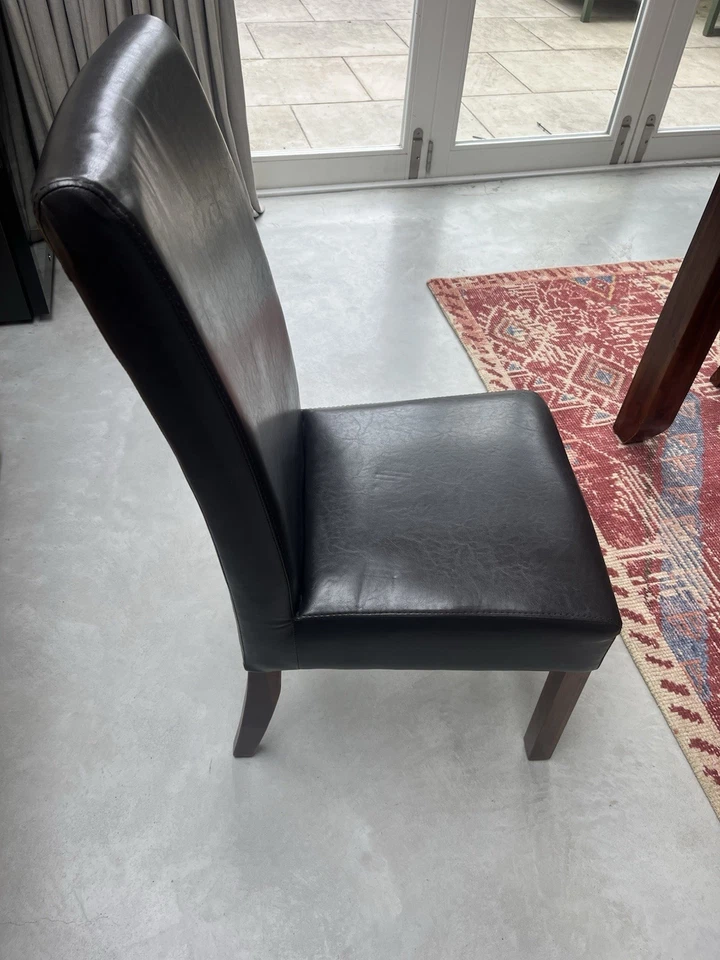 Dining Table and Six (6) Chair Set Dining Room Furniture - Image 3 of 4