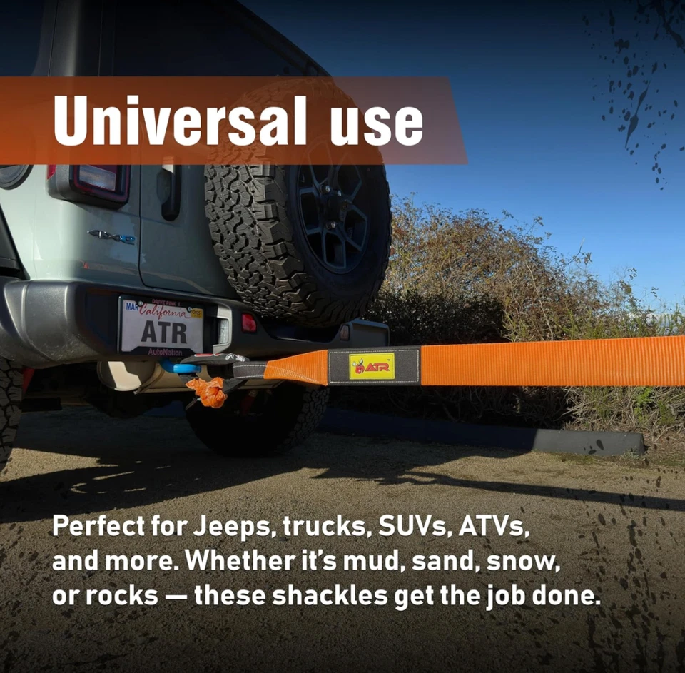 Мягкая скоба ATR 3/4 x 24 дюйма 66 200 фунтов высокопрочная синтетическая веревка - Изображение 4 из 4