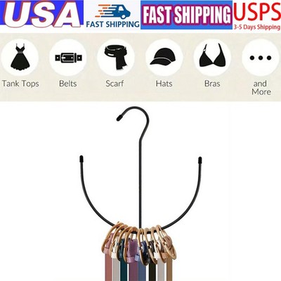 Hanging Ties Hook Organizer Multi Purpose 3 PCS Belt Scarf Hanger Space Saving