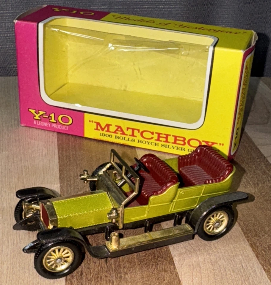 MATCHBOX MODELS OF YESTERYEAR Y-10-3 1969 BOXED 1906 ROLLS ROYCE SILVER GHOST - Image 2 of 4