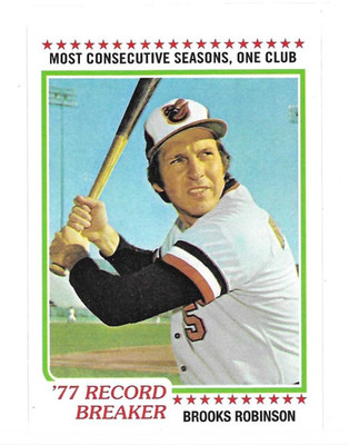 2016 Topps Berger's Best #BB2-1978 Brooks Robinson Baltimore Orioles HOF