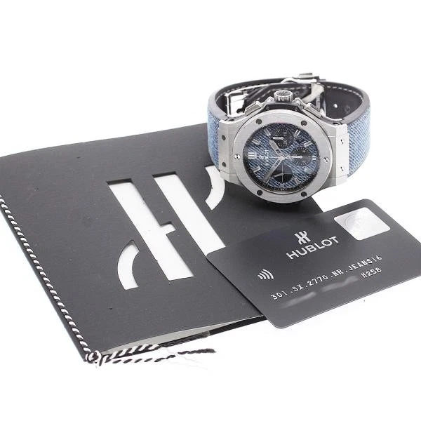 Hublot — Hublot Big Bang Jeans 301.SX.2770.NR.JEANS16 44mm SS Blue Dial Watch #C1819