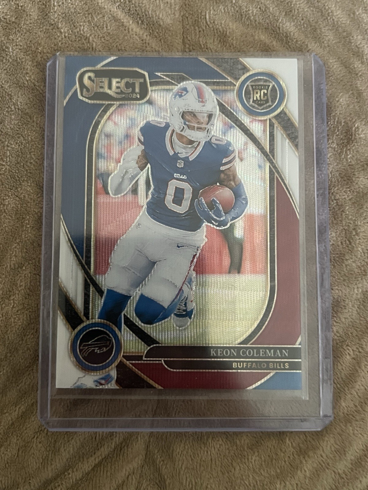 KEON COLEMAN 2024 SELECT CLUB LEVEL ROOKIE TRI-COLOR PRIZM RC /149 Q0234