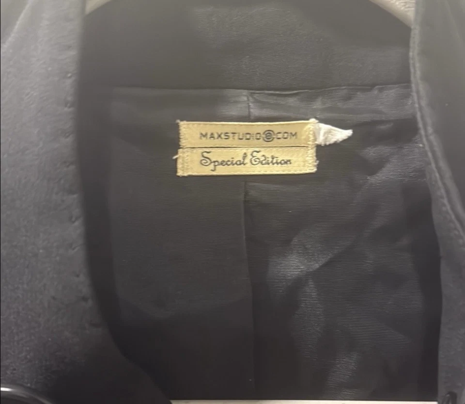 Тренч из шелка и шерсти Max Studio специальный выпуск - Изображение 2 из 4