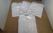 4 Lands' End Wrinkle Free Broadcloth Womens White Shirt Catering Waitress Sz 10