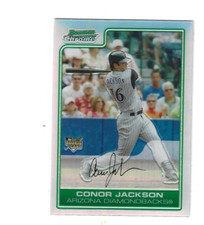 2006 CONOR JACKSON BOWMAN CHROME REFRACTOR ROOKIE CARD #212. rookie card picture