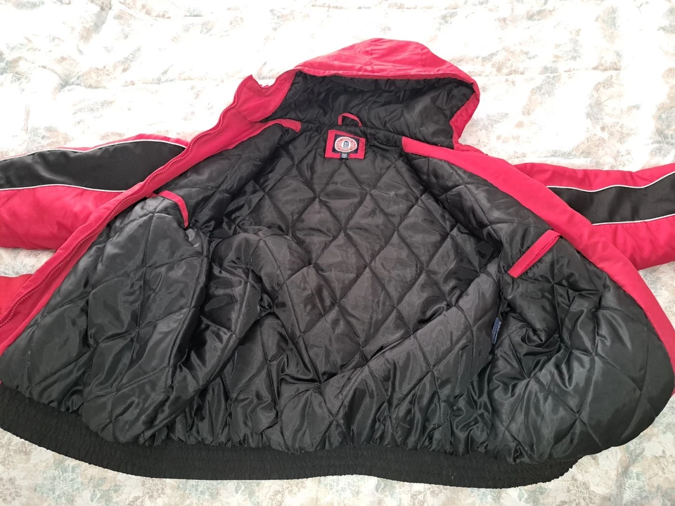 VTG 1995 GEORGIA BULLDOGS NCAA Bomber Jacket Size XL W/Gloves G-III Apparel - Image 4 of 4