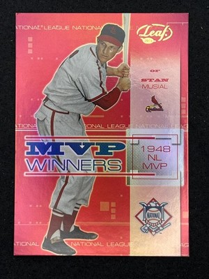 Stan Musial 2004 Leaf MVP Winners Gold Foil /500 #MW-1 Cardinals Rare SP HOF
