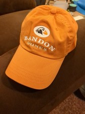 NWT Brandon Dunes Slideback Baseball Cap Orange OS Adjustable Embroidered
