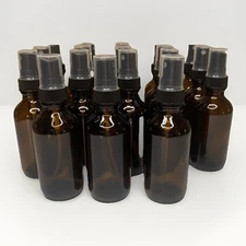 Amber Small Glass Spray Bottles 2 Oz, Empty Spray Bottle for Aromatherapy, Etc.