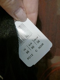 Brand new AUBADE PARIS  Black Lace Unlined Triangle Underwire sheer mesh bra 36C