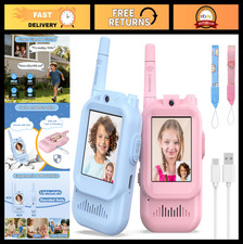 Rechargeable Walkie Talkies for Kids - 2 Pack, Long Range Two-Way Radios, Outdoo