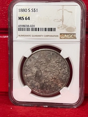 1881-S Morgan Silver Dollar NGC MS 64  Stunning  Toner