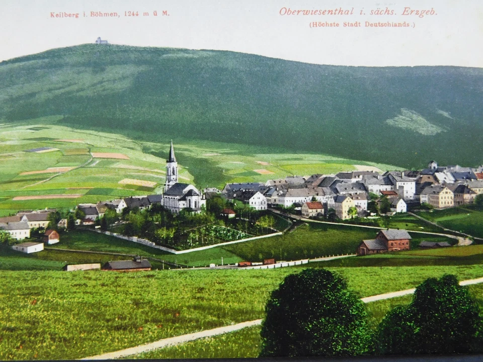 Oberwiesenthal Eisenbahn Keilberg Ansichtskarte Erzgebirge Sachsen 09484 Grenze - Bild 3 von 4