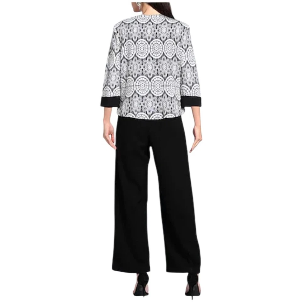 Joseph Ribkoff подпись куртка Blazer - черный/белый размер 6 - Изображение 2 из 4