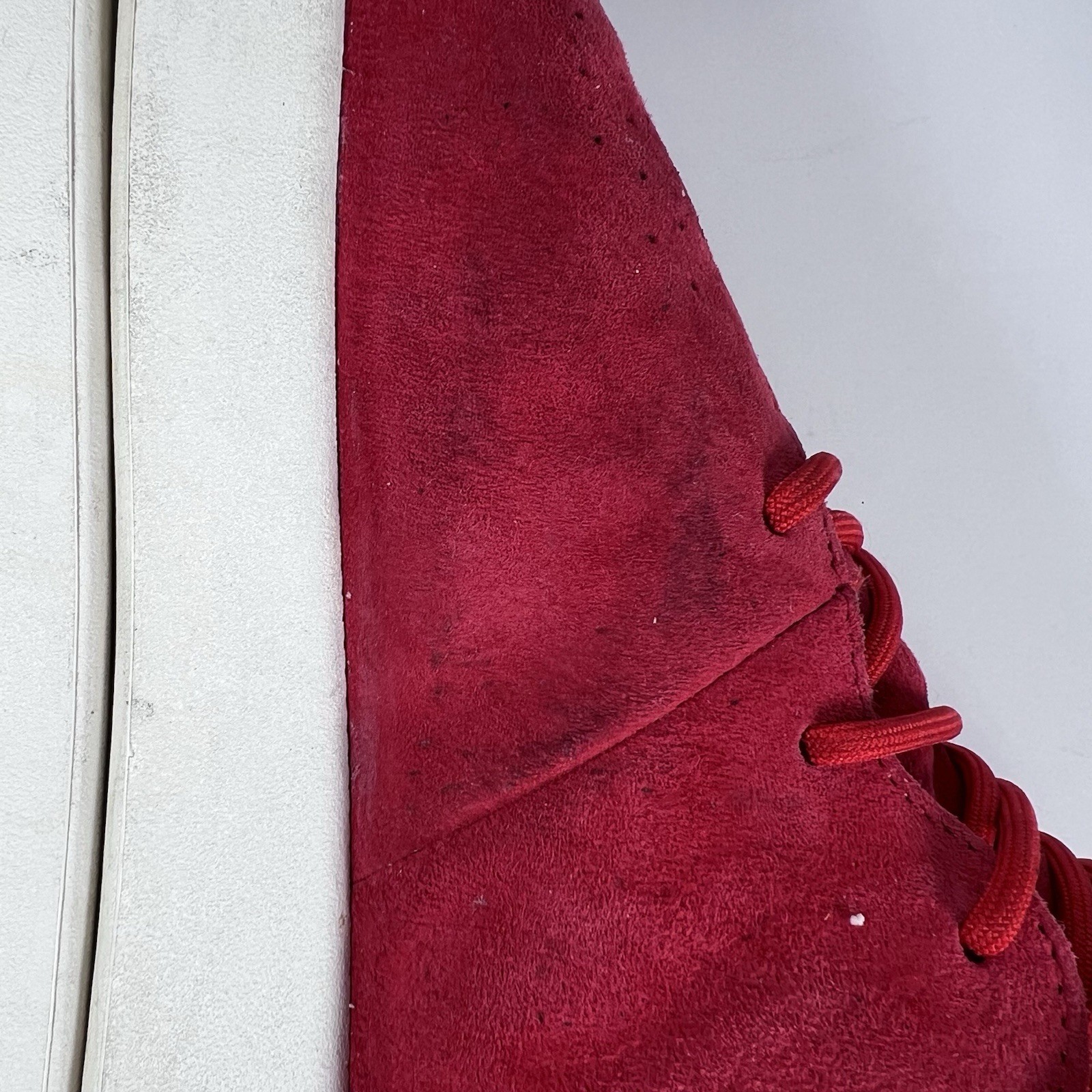 Adidas Tubular Invader Mid Red Suede Lace Up Athletic Shoes Men's Size 10 thumbnail 6