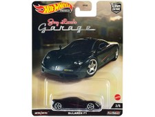 McLaren F1 Black with Red Stripes "Jay Leno's Garage" Diecast Model Car by Hot W