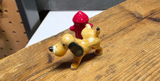 VINTAGE HAGEN RENAKER PUPPY DOG WITH FIRE HYDRANT FIGURINE MINIATURE