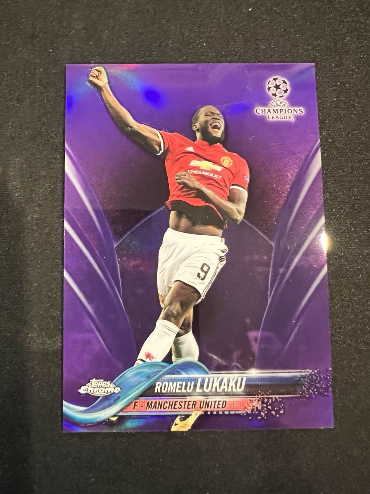 2017-18 Topps Chrome UCL - Romelu Lukaku #16 Purple Refractor /250