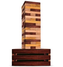 Swooc Games - Reclaimed Giant Tower Game Weather Resistant 60 Blocks Storage