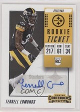 2018 Panini Contenders Rookie Ticket Auto Terrell Edmunds #156 Auto 1d2e