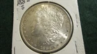 1882-S Morgan Silver Dollar with partial reverse toning