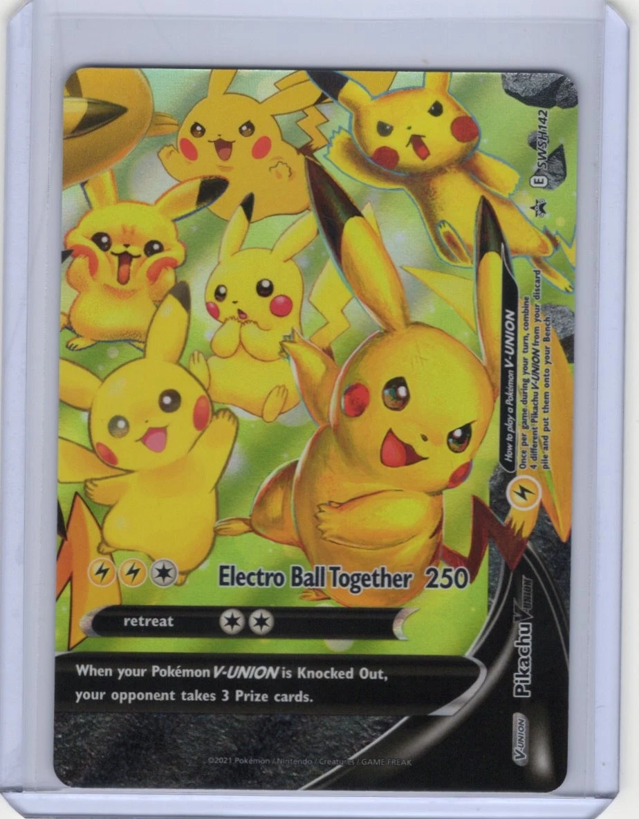 Pikachu V-Union SWSH142 SWSH: Sword & Shield Promo Cards for sale