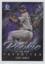 2019 Bowman ROY Favorites Chrome Mega Box Purple Mojo Refractor Josh James 03nz