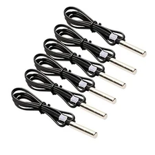  6pcs NTC Temperature Sensor 5K + 10K 1% NTC B3950 Waterproof Probe Thermistor 