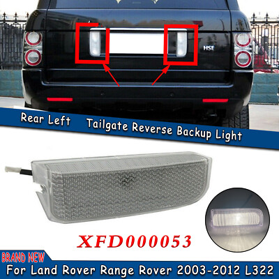 Left Tailgate Rear Reverse Backup Lamp Light Lens For Range Rover