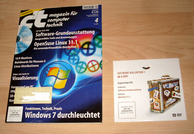 Computer PC Zeitung Zeitschrift - C't 4 / 2009 + DVD Software Kollektion 1