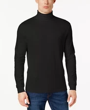 Galaxy by Harvic Men's Long Sleeve Turtle Neck T-Shirt, Black, Medium, NWT $35 