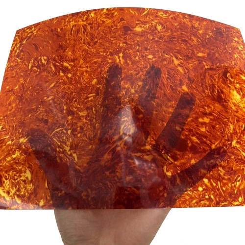 3pcs A4 Size Celluloid Sheet Film Pickguard Customize Pearl Brown Gauge 0.71mm - Picture 3 of 3