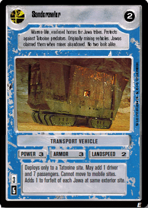 Star Wars CCG Limited Premiere BB M/NM Sandcrawler