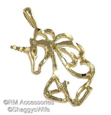 Lovely Unicorn Charm / Pendant EP Gold Plated with a Lifetime Guarantee 
