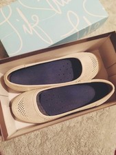 Dr scholls memory foam cool fit white flats