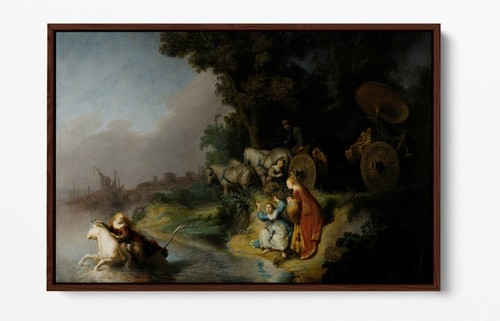 REMBRANDT, THE ABDUCTION OF EUROPA -DEEP FLOATER EFFECT FRAMED CANVAS ART PRINT - Picture 6 of 12